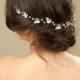 Gold Leafs Wedding Hair Wreath, Golden Leaf Crown, Greek Goddess Headband, bridal hair accessories, Gold Leaf Tiara, Leaf Halo,