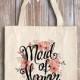 Bridal Shower Favors - Wedding Party Favors - Rehearsal Favors - Wedding Shower Favors - Wedding Favors - Maid of honor tote bag
