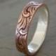 PAISLEY Silver & Copper 5mm // Men's Wedding Ring // Women's Wedding Ring // Men's Wedding Band // Women's Wedding Band // Unique Band