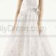 White by Vera Wang Organza Laser Cut Wedding Dress VW351219