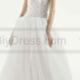 White by Vera Wang Tulle and Lattice Wedding Dress VW351236