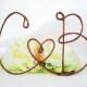 Personalized Rustic Cake Topper with Your Initials and HEART Accents, Shabby Chic Wedding, Rustic Wedding, Wedding Cake Topper