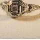 Antique Art Deco 18k  Diamond Filigree Engagement Ring