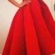 2016 Bright Red Sweetheart Hi Lo Prom Dresses Plus Size Satin Back Zipper Ruffles Gorgeous Sexy Girl Party Evening Gowns High Low Affordable Online with $79.83/Piece on Hjklp88's Store 