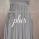 Plus Size Slate Bridesmaid Dress Convertible Dress Infinity Dress Multiway Dress Wrap Dress Prom Dress Twist Wrap Dress Cocktail Dress