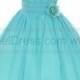 Ball Gown Wrinkled Chiffon Special Knee-length Flowers Girls Dresses