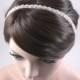 ROSABEL - Vintage Inspired Crystal Bridal Headband, Wedding Rhinestone Headband, Bridal Headpiece, Halo, Bohemian, Hair Accessory