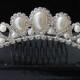 Bridal Tiara Crown, Bridal Crown, Rhinestone Tiara, Crystal Tiara Comb, Bridal Hair Accessories, Bridal Jewelry
