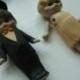 Vintage Bisque Bride & Groom Wedding Cake Topper Dolls - made in Japan - kewpie doll