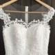 Short Tea Length Lace Tulle Wedding Dress