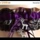 SALE Mossy Oak Plum/Purple Camouflage Wedding Garter Set, Bridal Garter Set, Camo Garter, Prom Garter