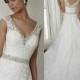 Well-Sold V Neck Sleeveless Beaded Lace Wedding Dress Applique A Line 2016 Bridal Gowns Sequined W3691 Online with $129.59/Piece on Hjklp88's Store 