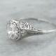 Gorgeous Platinum and Diamond Edwardian Era Engagement Ring N4EDRP-P