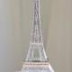 Silver Paris Eiffel Tower Cake Topper