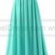 A-Line Scoop Neck Chiffon Beadings Floor-Length Evening Gowns