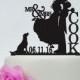 Mr & Mrs Cake Topper,Bride And Groom Silhouette,Wedding Cake Topper,Personalized Cake Topper,Date Cake Topper,Dog Cake Topper, Couple- C111