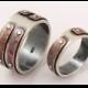 Unique wedding rings set - wedding ring set,engagement ring,set of rings,wedding band ring,man ring,woman ring