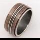 Rustic mens ring - silver copper ring,men engagement ring,men wedding band,unique men's ring,wide ring