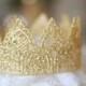 Lace crown, "Charlotte" gold crown, bachelorette crown, cake smash, princess party, crown cake topper, newborn prop, crown headband