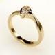 14K  gold engagement ring , pear cut,  Diamond 14K white  Gold Ring RG-1085