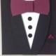 Black Tuxedo Bow Tie Invitation - Groomsmen Wedding Card - Thank you Wedding Party - Black Tie Event - Anniversary Party Invites