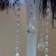 Set of 4 HANGING CRYSTALS - 4 Crystal Garlands with Elegant BRIOLETTE Pendants, With or Without 2" Swirly Hooks