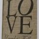 Lovely Personalized Burlap Print - great engagement gift, wedding gift, anniversary gift!