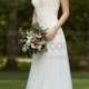 Stella York illusion Lace Wedding Dress Style 6194