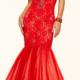Buy Australia 2016 Red Mermaid Sweetheart Beaded Lace Organza Floor Length Evening Dress/ Prom Dresses 98036 at AU$172.79 - Dress4Australia.com.au