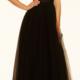 Buy Australia 2016 Black A-line Straps Ruched Beaded Lace Organza Floor Length Evening Dress/ Prom Dresses 98040 at AU$168.30 - Dress4Australia.com.au