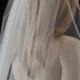 Wedding veil - 25 inch elbow length wedding veil with a delicate finished edge