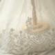 2 Yards  Alencon Lace Trim in Ivory for DIY Wedding Bridal Veil Wedding Gown
