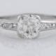 Antique Engagement Ring Art Deco 1.19ct Old European Cut Diamond in Platinum