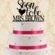 Soon to be Mrs last name cake topper-wedding cake topper decor-rustic cake topper-custom last name cake topper-modern cake topper wedding