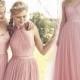 2016 New Blush Pink Flowing A Line Tulle Bridesmaid Dresses Convertible Long Plus Size Evening Gowns Maid Of Honor Cheap Gowns CPS230 Online with $75.8/Piece on Hjklp88's Store 