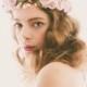 Lavender Flower Crown, Purple floral wreath, Bridal hair circlet, Plum wedding headpiece, Woodland wedding crown - ESTELLA