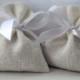 Linen Bag. Set of 150 - Wedding Favor Bags. White Linen Bags Medium 4" x 6"