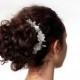 Bridal hairpiece whit Vintage Floral pearl elements. Flower girl accessories Bridesmaids comb. Ready to ship.