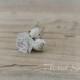 Cherry blossom Bridal White Hair Pins (SET Of 3 or 5) - Flower hair pin - Bridal Hair Pin - Simple flowers - Cherry blossom