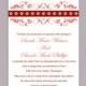DIY Wedding Invitation Template Editable Word File nstant Download Printable Invitation Floral Wedding Invitation Wine Red Invitations