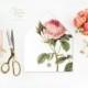 Pink Rose Envelope Liners DIY Printable Wedding Invitations and cards