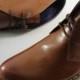 MENS “GREG” CHOCOLATE BROWN LEATHER ANKLE SHOES