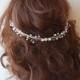 Wedding headband, Bridal Head Piece, Crystal and Pearl Hair headband, Wedding Hair Accessory, Bridal Hair Accessory