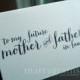 Wedding Card to Your Future Mother and Father in-Law - To My Future In-Laws - Parents of the Bride or Groom Cards CS02
