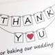Wedding Thank You Card - THANK YOU for baking our wedding cake
