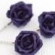 Purple rose, Hair accessories, Flowers hair, Hair flowers, Hair clips flowers, Roses hair, Hair pins roses, Hair pin flower, Violet wedding.
