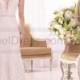 Essense of Australia Low V-Neck Bridal Wedding Gown Style D2046