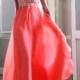 Elegant Strapless Sweetheart Beaded Bodice Floor Length Prom Dresses - LightIndreaming.com