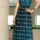 Floral Sheer Cap Sleeves Jewel Neck A-line Floor Length Formal Dresses - LightIndreaming.com