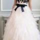 Luxury Strapless Floral Embellished Long Prom Dresses with Ruffled Skirt - LightIndreaming.com